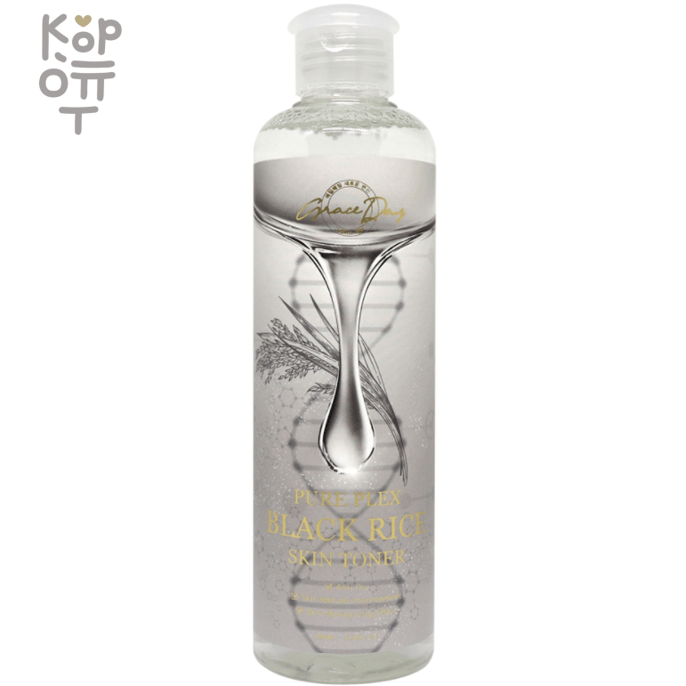 Grace Day Pure Plex Black Rice Skin Toner - Тонер с экстрактом черного риса 250мл., купить с доставкой на дом фото 1 — Корейские товары для всей семьи(КорОпт)