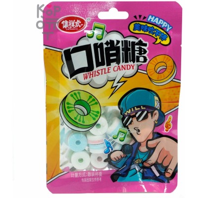 Конфеты Jixianghu Candy Mix Flavor - свистули Репер со вкусом фруктов, на ленте