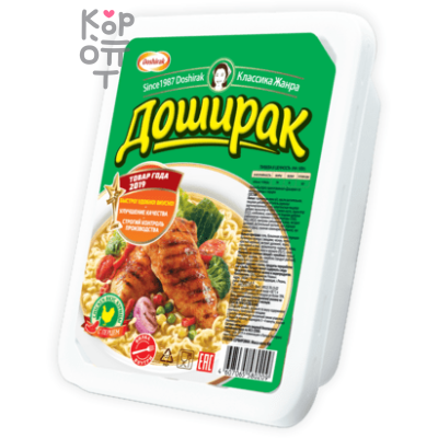Доширак - Лапша быстрого приготовления со вкусом острой курицы 90гр.*24шт.  