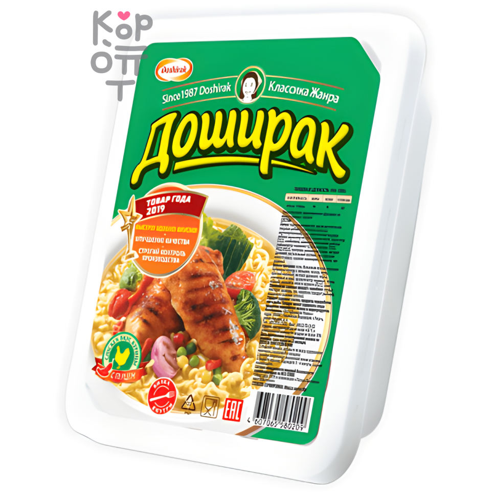 Доширак - Лапша быстрого приготовления со вкусом острой курицы 90гр., Коробка 24шт.