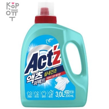 Pigeon ACT&#039;Z Perfect In door Dryness Gel - Концентрированный гель для стирки для сушки в помещении, для машин с вертикальной загрузкой 3л. — Корейские товары для всей семьи(КорОпт)