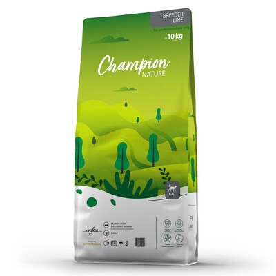 Сухой корм CRAFTIA CHAMPION NATURE SUPER для взрослых кошек из лосося с мускатной тыквой 10кг.