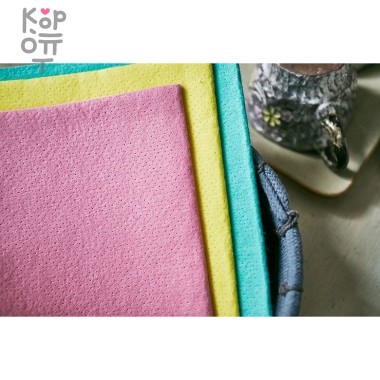 SUNG BO Салфетка для кухни универсальная №436 "Plus Non Woven Dishcloth" 40*38см., вискоза, полиэстер 3шт. &mdash; Корейские товары для всей семьи(КорОпт)