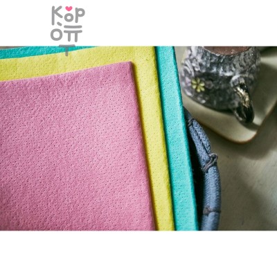 SUNG BO Салфетка для кухни универсальная №436 "Plus Non Woven Dishcloth" 40*38см., вискоза, полиэстер 3шт.