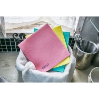 SUNG BO Салфетка для кухни универсальная №436 "Plus Non Woven Dishcloth" 40*38см., вискоза, полиэстер 3шт.