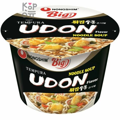 NONGSHIM Big Bowl Noodle Udon Flavour Лапша сублимированная, стакан, 111 г