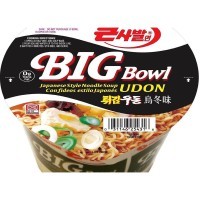 NONGSHIM Big Bowl Noodle Udon Flavour Лапша сублимированная, стакан, 111 г