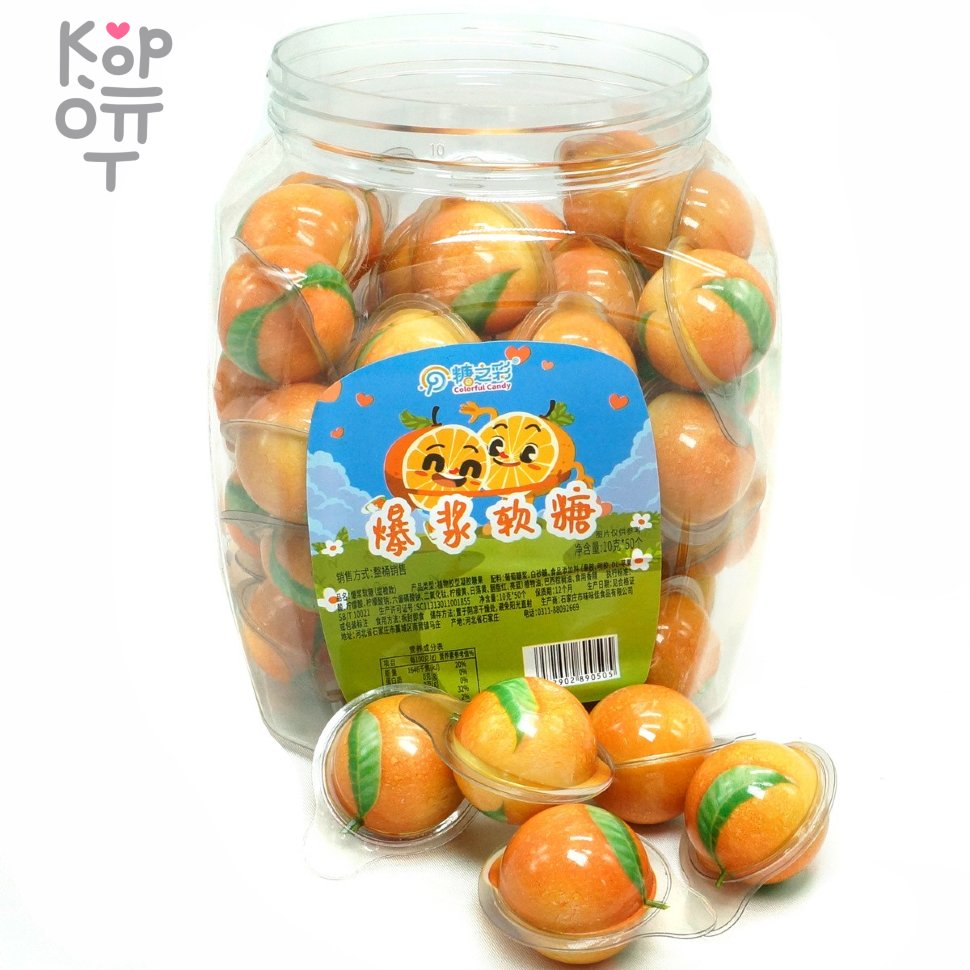 Colorful Candy - Жевательный мармелад Апельсин, купить с доставкой на дом фото 1 &mdash; Корейские товары для всей семьи(КорОпт)