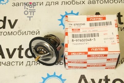 Термостат WV54IA-82 8-97602-048-0 6HE1 / 6HK1 / 6HH1 t-82 с прокладкой для ISUZU