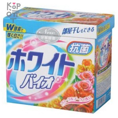 Nihon Detergent Стиральный порошок с кондиционером, со сладким цветочным ароматом 0,8 кг. &mdash; Корейские товары для всей семьи(КорОпт)