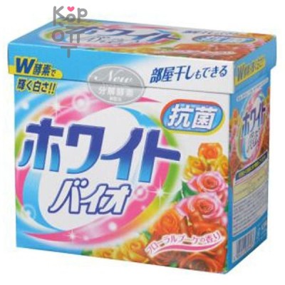 Nihon Detergent Стиральный порошок с кондиционером, со сладким цветочным ароматом 0,8 кг.