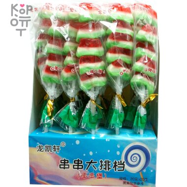 Мармелад Xiaozui dudu Арбузики на палочке — Корейские товары для всей семьи(КорОпт)