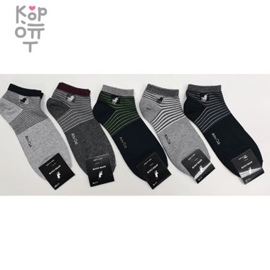 Носки мужские с двойной полоской на голени, Корея, Размер 25-27    — Корейские товары для всей семьи(КорОпт)