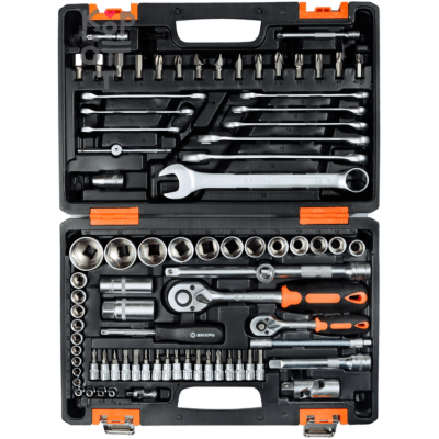 Вихрь Набор инструментов АВТО, 1/2", 1/4", CrV, в кейсе, 82 предмета