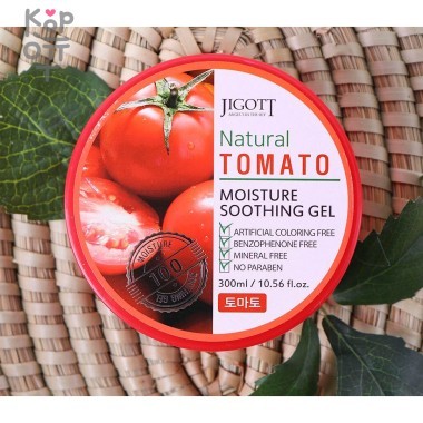 Jigott Natural Tomato Moisture Soothing Gel Увлажняющий унивесальный гель с экстрактом Томата, 300мл. — Корейские товары для всей семьи(КорОпт)