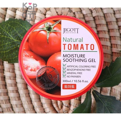 Jigott Natural Tomato Moisture Soothing Gel Увлажняющий унивесальный гель с экстрактом Томата, 300мл.
