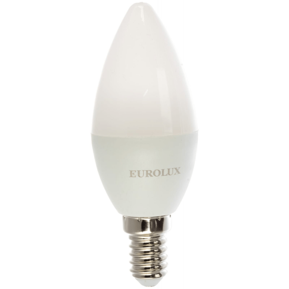Светодиодная лампа Eurolux LL-E-C37-5W-230-4K-E14 /свеча, 5Вт, нейтральный, Е14