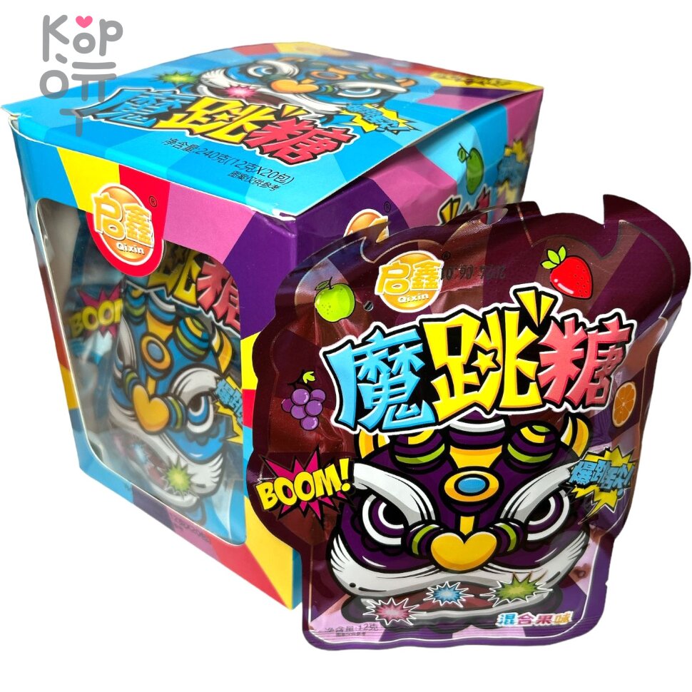 Конфеты Шипучка Popping Candy Mix Flavor - Шипучка - взрывашка "Дракоша" со вкусами фруктов и напитков + переводилка, купить с доставкой на дом фото 1 &mdash; Корейские товары для всей семьи(КорОпт)