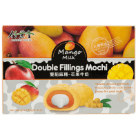 Bamboo House Double Filling Mochi  - Японское рисовое пирожное Моти "Манго с молоком" 180гр.