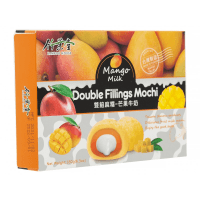 Bamboo House Double Filling Mochi  - Японское рисовое пирожное Моти "Манго с молоком" 180гр.
