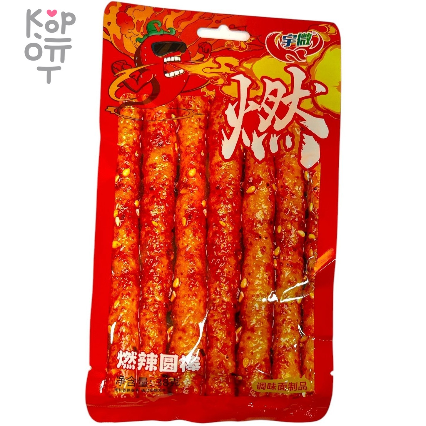 Снэк Hot Pepper Cook - Шипучий перчик - Гори в АДу, ничего так острота, 38гр., купить с доставкой на дом фото 1 &mdash; Корейские товары для всей семьи(КорОпт)