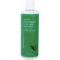 Jigott Moisture Real Aloe Vera Emulsion - Увлажняющая эмульсия с экстрактом алое вера 300мл.