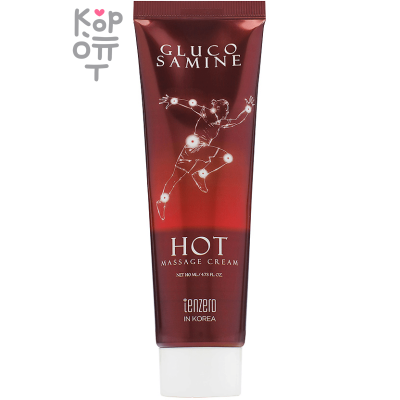 Tenzero Glucosamine Hot Massage Cream - Разогревающий массажный крем с Глюкозамином 140мл.