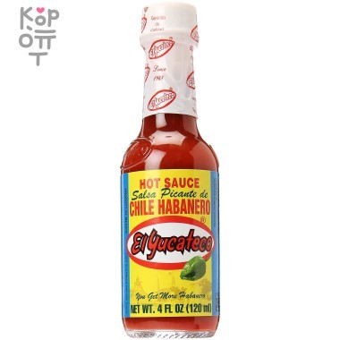 EL YACATECO RED HOT SAUCE - Острый соус Хабанеро 120мл.   &mdash; Корейские товары для всей семьи(КорОпт)