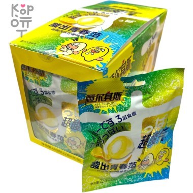 Кислая карамель SHUNE Sour Candy Кислый молодежный стиль со вкусом Лимона &mdash; Корейские товары для всей семьи(КорОпт)
