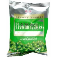 Peas Plain Taste - Закуски Lian Yun, небольшие упаковки сушеного зеленого горошка, вкус Оригинальный, 25гр.