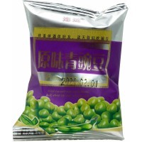 Peas Plain Taste - Закуски Lian Yun, небольшие упаковки сушеного зеленого горошка, вкус Оригинальный, 25гр.