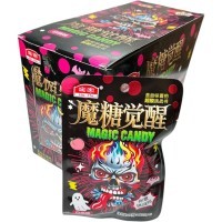 Кислая леденцовая карамель He He Magic Candy - Жутко кислые конфеты Огненный череп, со вкусом Лимона
