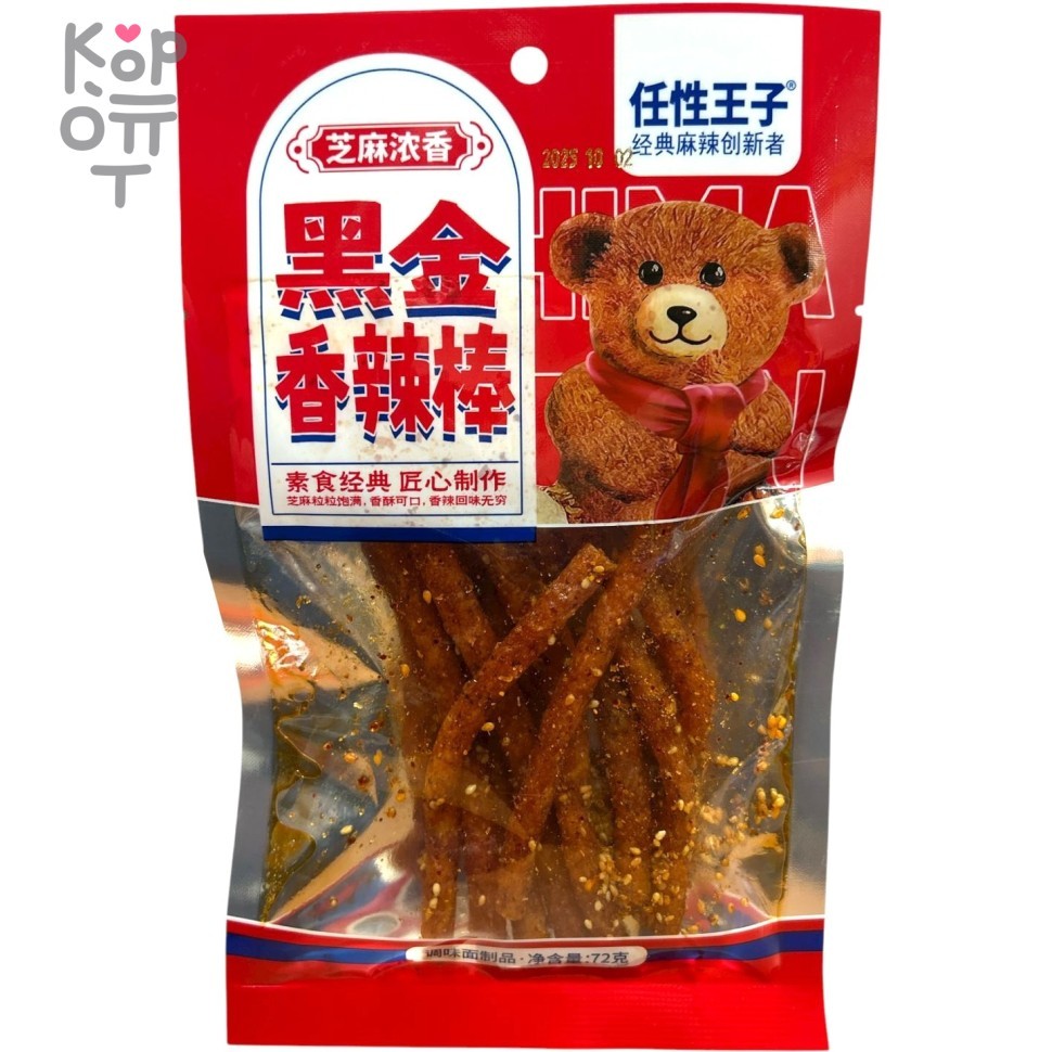 Снэк Про Медведей, Своенравный Принц, 72гр. - Пряный пшеничный снек, палочки, купить с доставкой на дом фото 1 — Корейские товары для всей семьи(КорОпт)