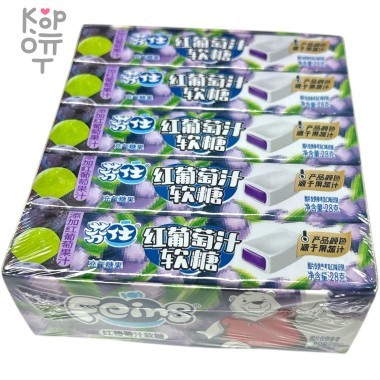 Конфеты жевательные Feins мармеладки со вкусом Винограда — Корейские товары для всей семьи(КорОпт)