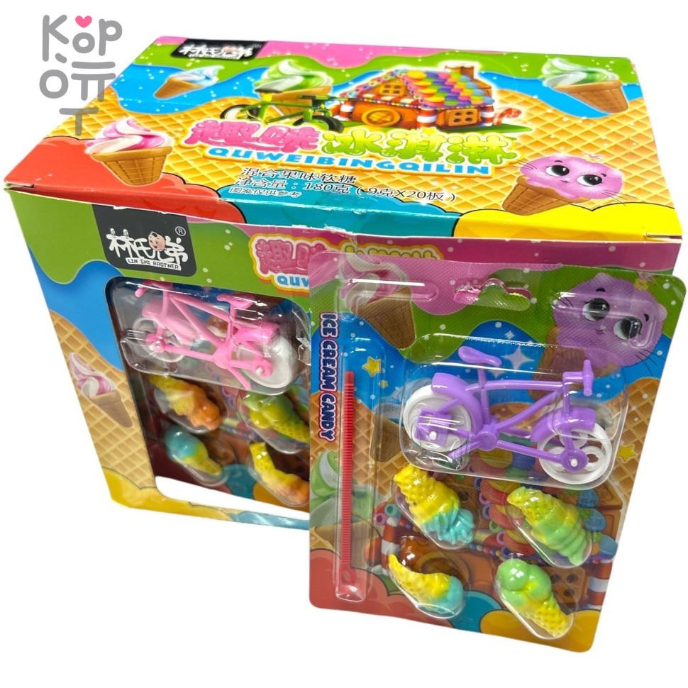 Жевательный фруктовый мармелад Lin Brother - Фруктовое мороженное, купить с доставкой на дом фото 1 &mdash; Корейские товары для всей семьи(КорОпт)