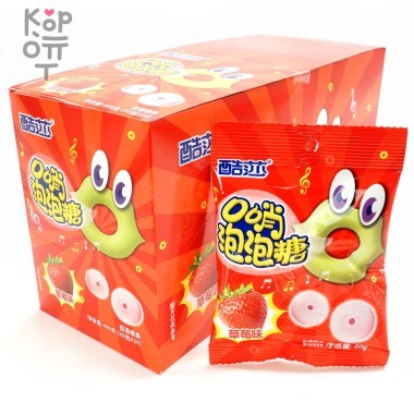 Жевательная резинка Coolsa Whistle Bubble Gum - Свистулька со вкусом Клубники — Корейские товары для всей семьи(КорОпт)