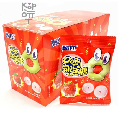 Жевательная резинка Coolsa Whistle Bubble Gum - Свистулька со вкусом Клубники