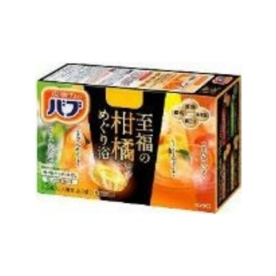 KAO Bub — шипучие таблетки для принятия ванны Цитрусовая эйфория, 40 грамм × 12 штук