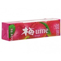 LOTTE Chewing Gum  - Жевательная резинка Умэ, со вкусом японской сливы 26,1гр.