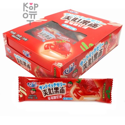 Жевательная конфета тянучка Shandong Foods Yogurt Помадка со вкусом Клубники