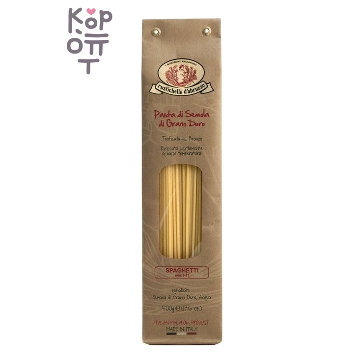 Rustichella d'Abruzzo — Spaghetti — Спагетти из твёрдых сортов пшеницы без яиц, 500 г