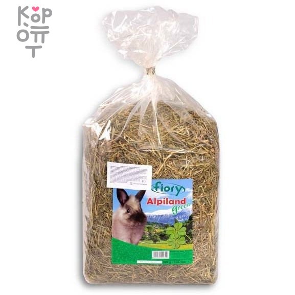 FIORY сено Альпийское Alpiland Green с люцерной 500 г, купить с доставкой на дом фото 1 — Корейские товары для всей семьи(КорОпт)