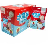 Жевательная конфета Hao Lvyuan Ice Cream Snowball - Мороженное со вкусом Клубники