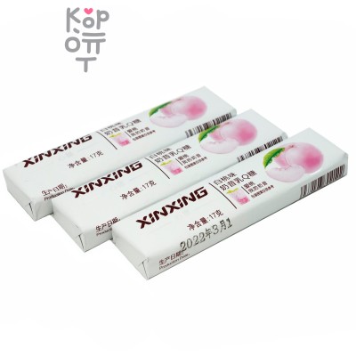 Конфеты жевательные Xinxing молочный коктейль со вкусом белого Персика