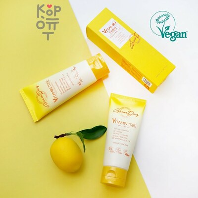Grace Day Vitamin Tree Peeling Gel - Функциональный гель-скатка с витаминным комплексом и AHA, BHA, PHA-кислотами для очищения кожи лица, 100мл.