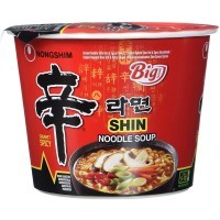 NONGSHIM Big Shin Cup Лапша сублимированная Шин Рамен, острая с говядиной, стакан, 114 г