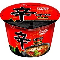 NONGSHIM Big Shin Cup Лапша сублимированная Шин Рамен, острая с говядиной, стакан, 114 г