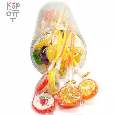 Фруктовый леденец тропические фрукты на светящейся палочке — Корейские товары для всей семьи(КорОпт)