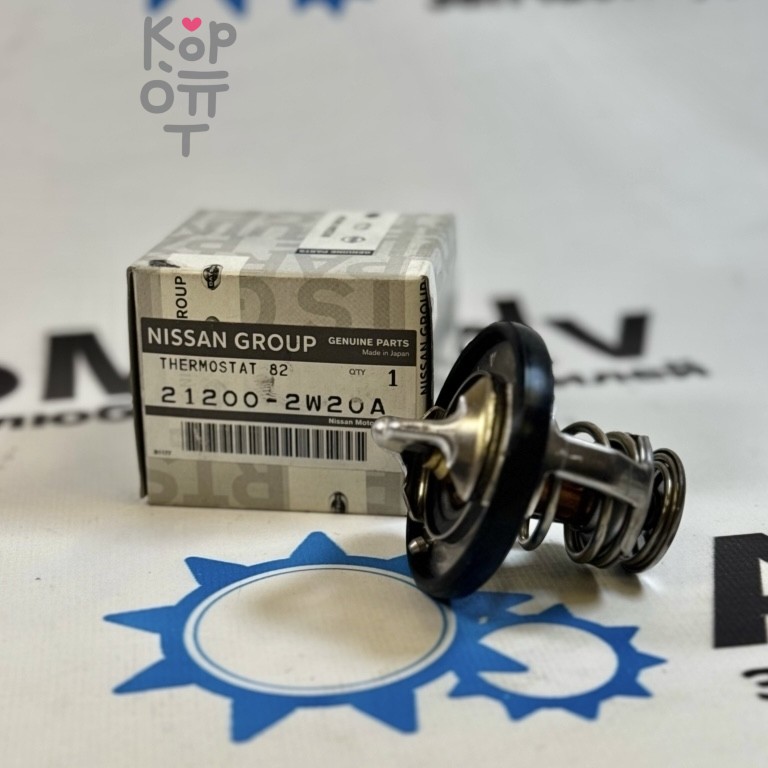 Термостат WV56BN-82 21200-2W20A t-82 с прокладкой для NISSAN