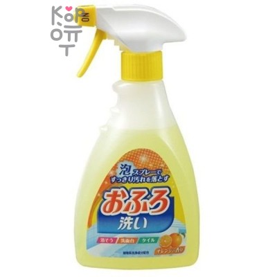 Nihon Detergent Чистящая спрей-пена для ванны с антибактериальным эффектом и апельсиновым маслом
